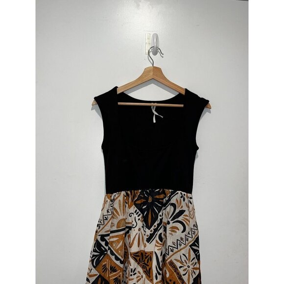 Anthropologie Print Twofer Boho Sleveless Women's Midi Dress Size XS - Picture 3 of 8